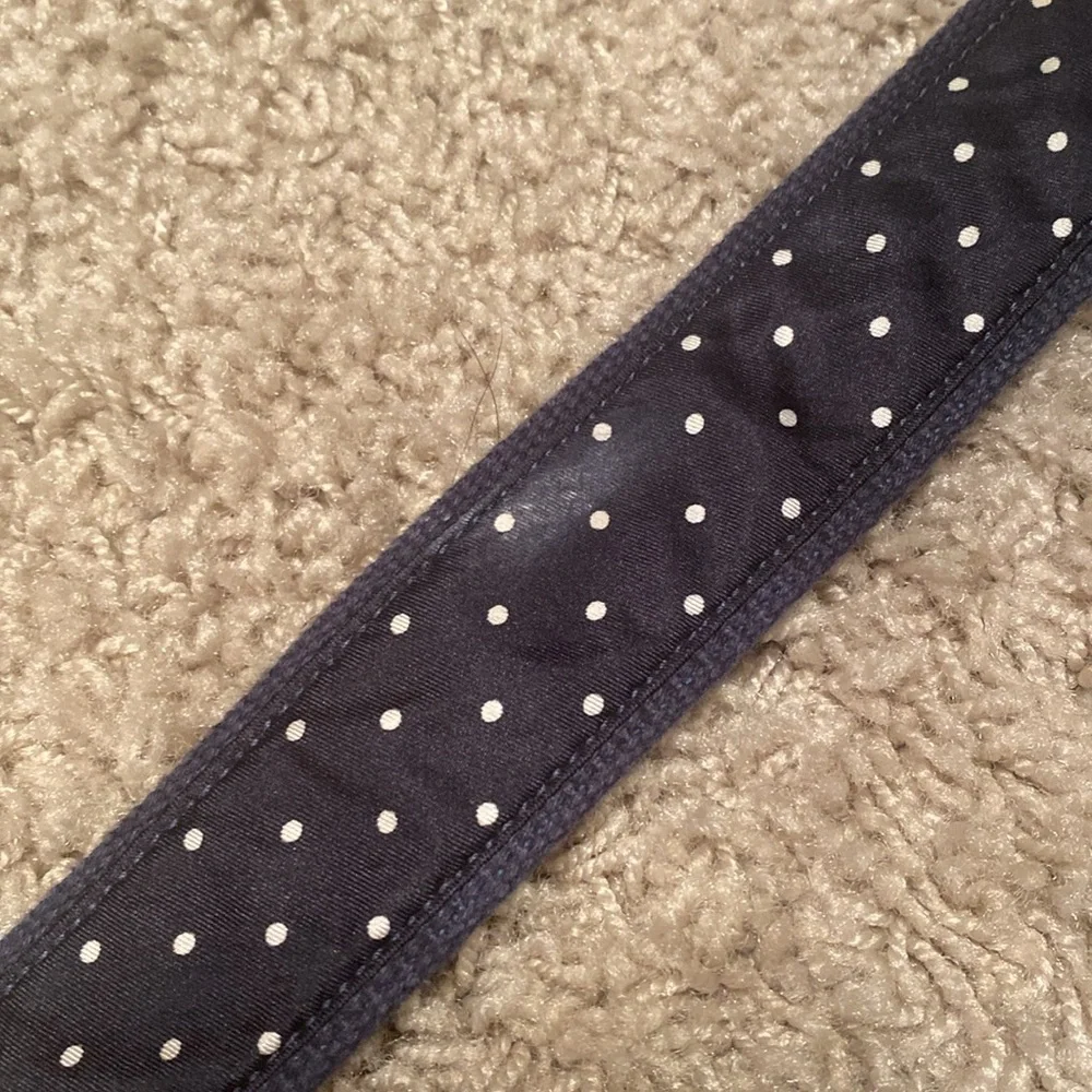 Men’s Navy Blue White Polka Dot Belt Size 40-42 - Picture 7 of 7
